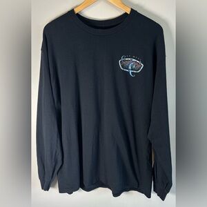 Ron Jon Surf Shop Octopus Shirt Mens XL Black Surf Long Sleeve Cotton Key West